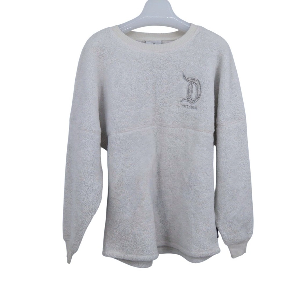 Disney Spirit Jersey‎ White Sherpa Fleece Disneyland Resort Unisex M Polar Bear - Picture 2 of 9